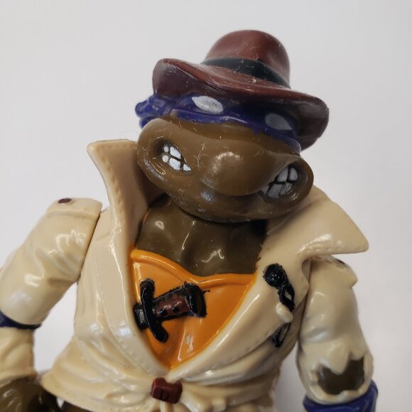 Playmates 1990 TMNT Undercover Don Turtle Complete & Authentic Vintage Figure - Picture 3 of 7
